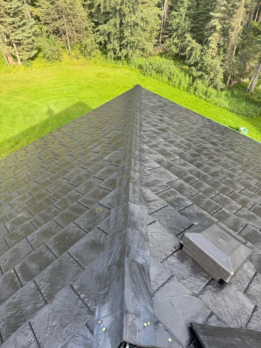 black rubber roofing ridge vent acreage calgary ab