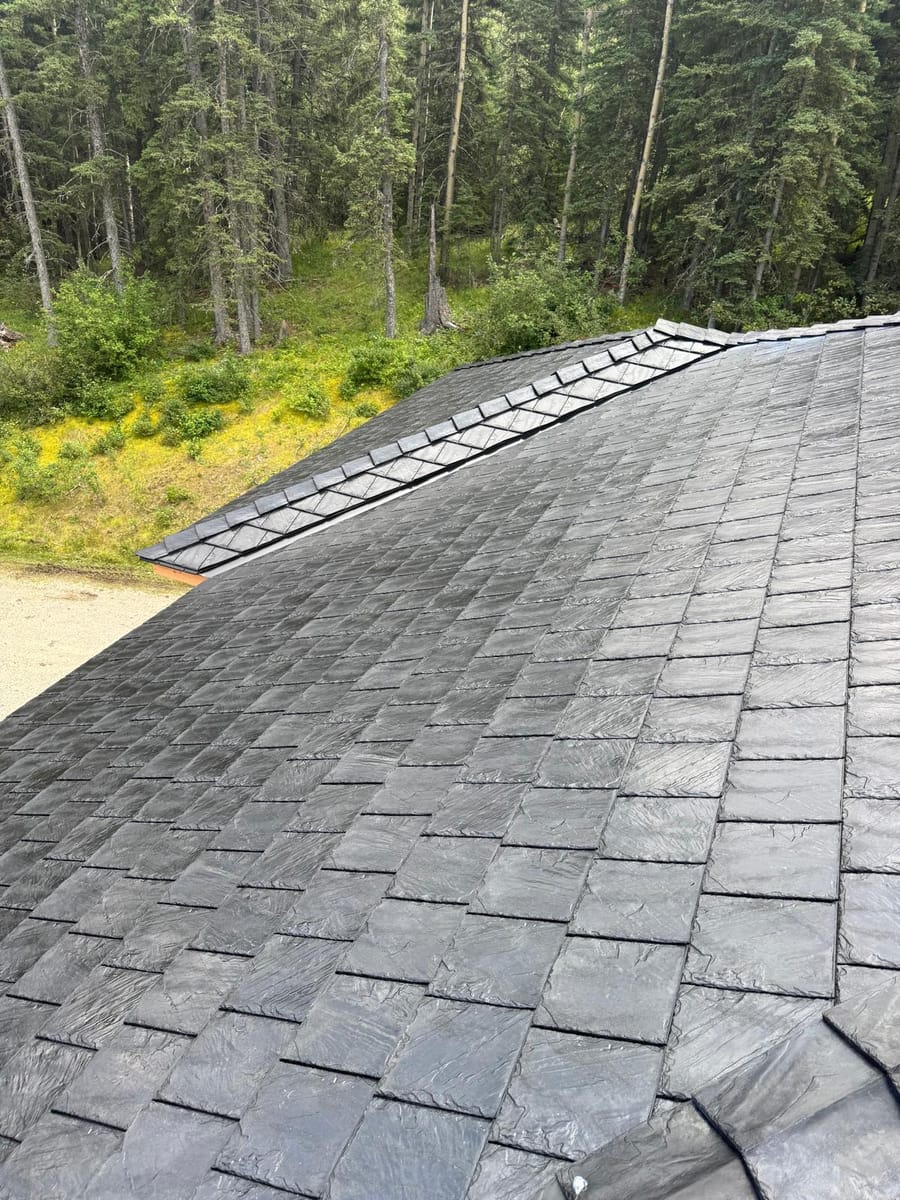 black rubber slate shingles ridge cap calgary ab