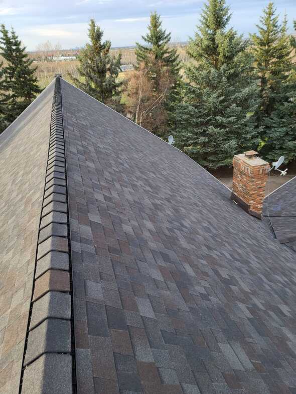 malarkey class 4 shinglines installed ridge vent