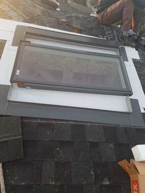 new velux installation skylight box shown bottom right and new skylight