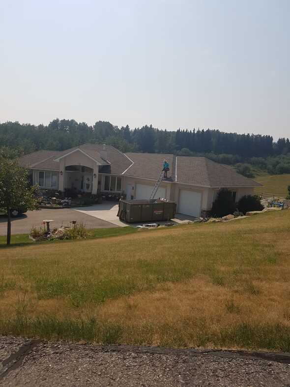 wind package roof installation house on valley high winds