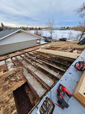 damaged roof trusses by water