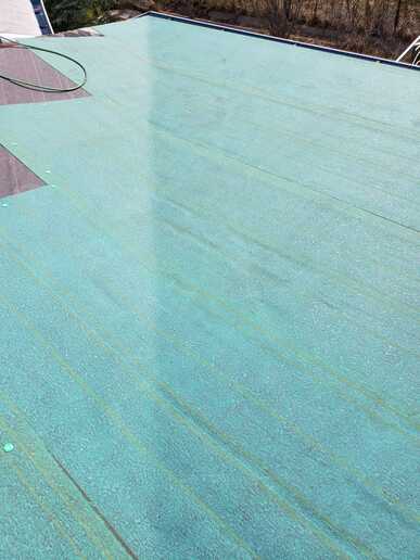 malarkey omni seal green colour for water tight roof